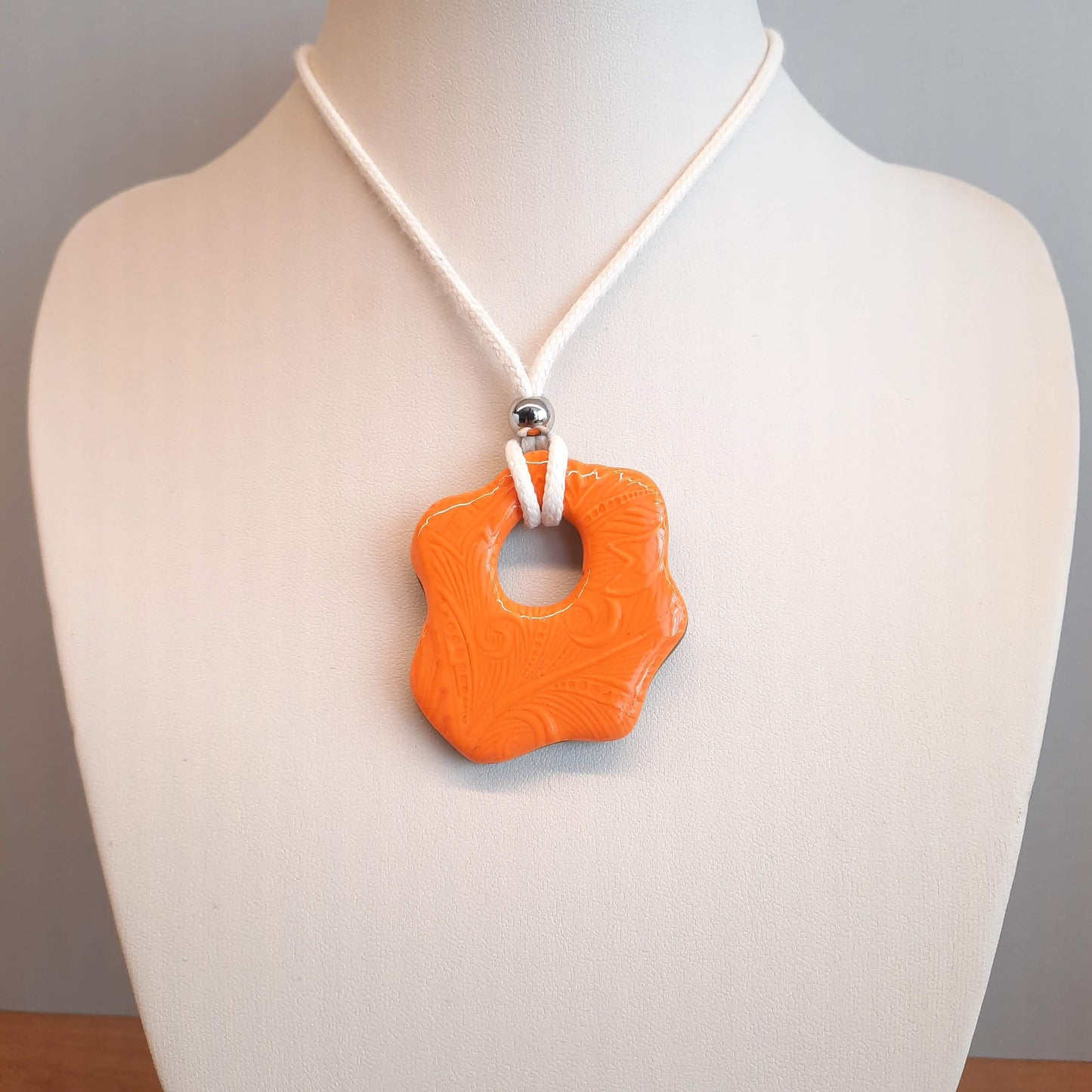 Colgante Nube Grande Naranja