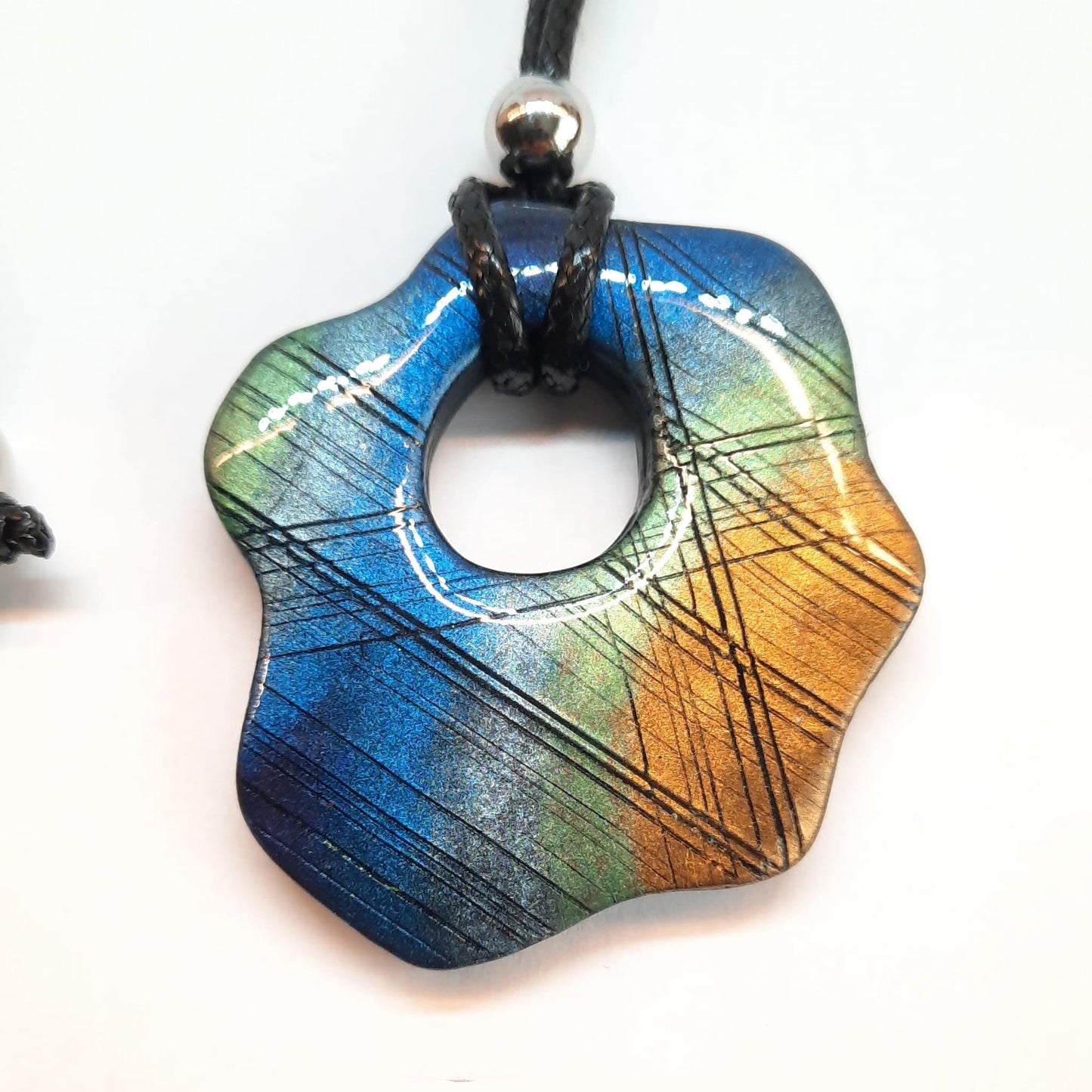 Colgante Nube Labradorita Azul