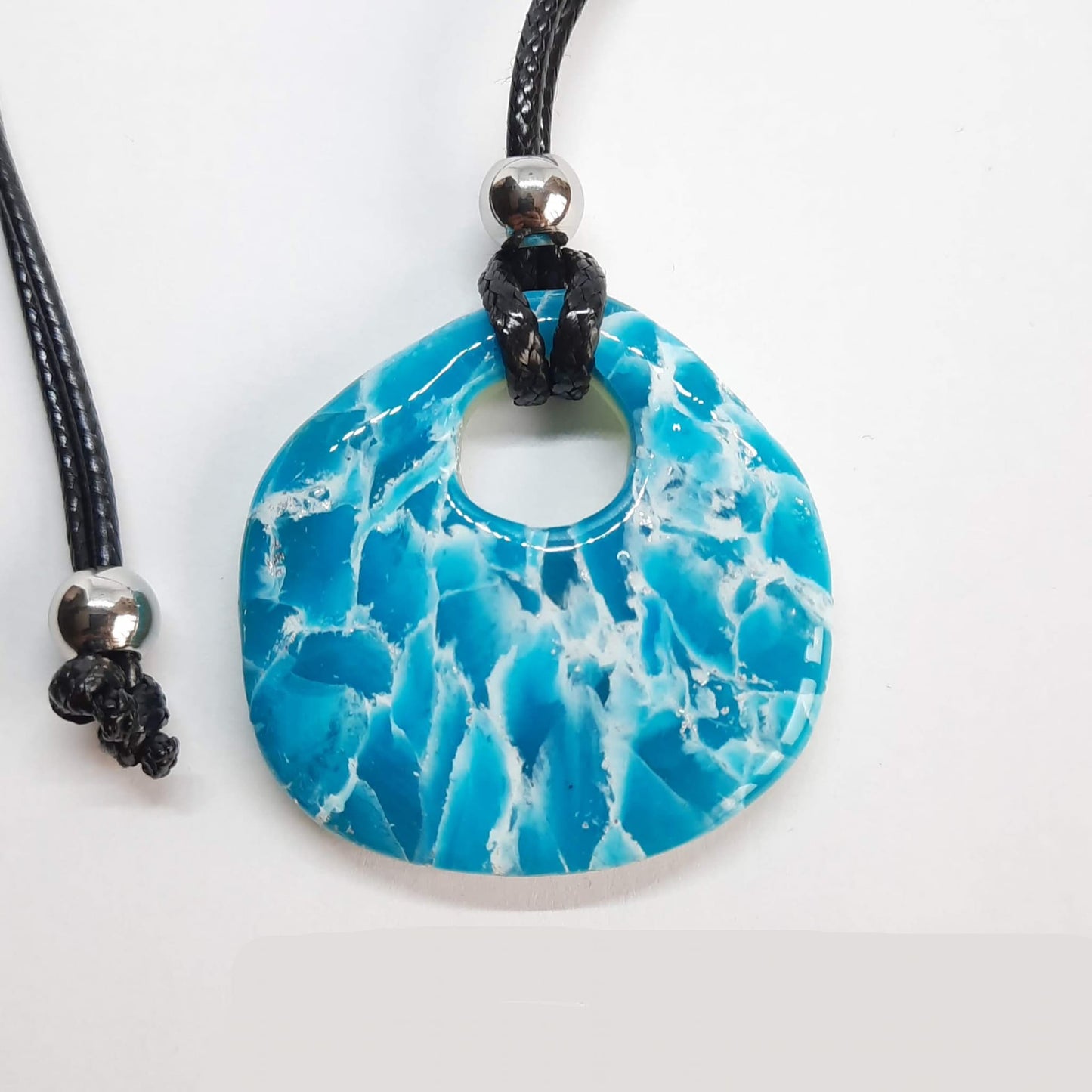 Colgante Palma Aguamarina