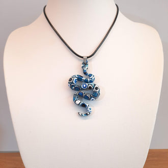 Colgante Serpiente Pasión Azul