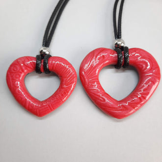 Colgantes Corazón Alma Rojo