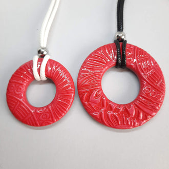 Colgantes Donut Rojos