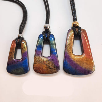 Colgantes Trapecio Labradorita Violeta