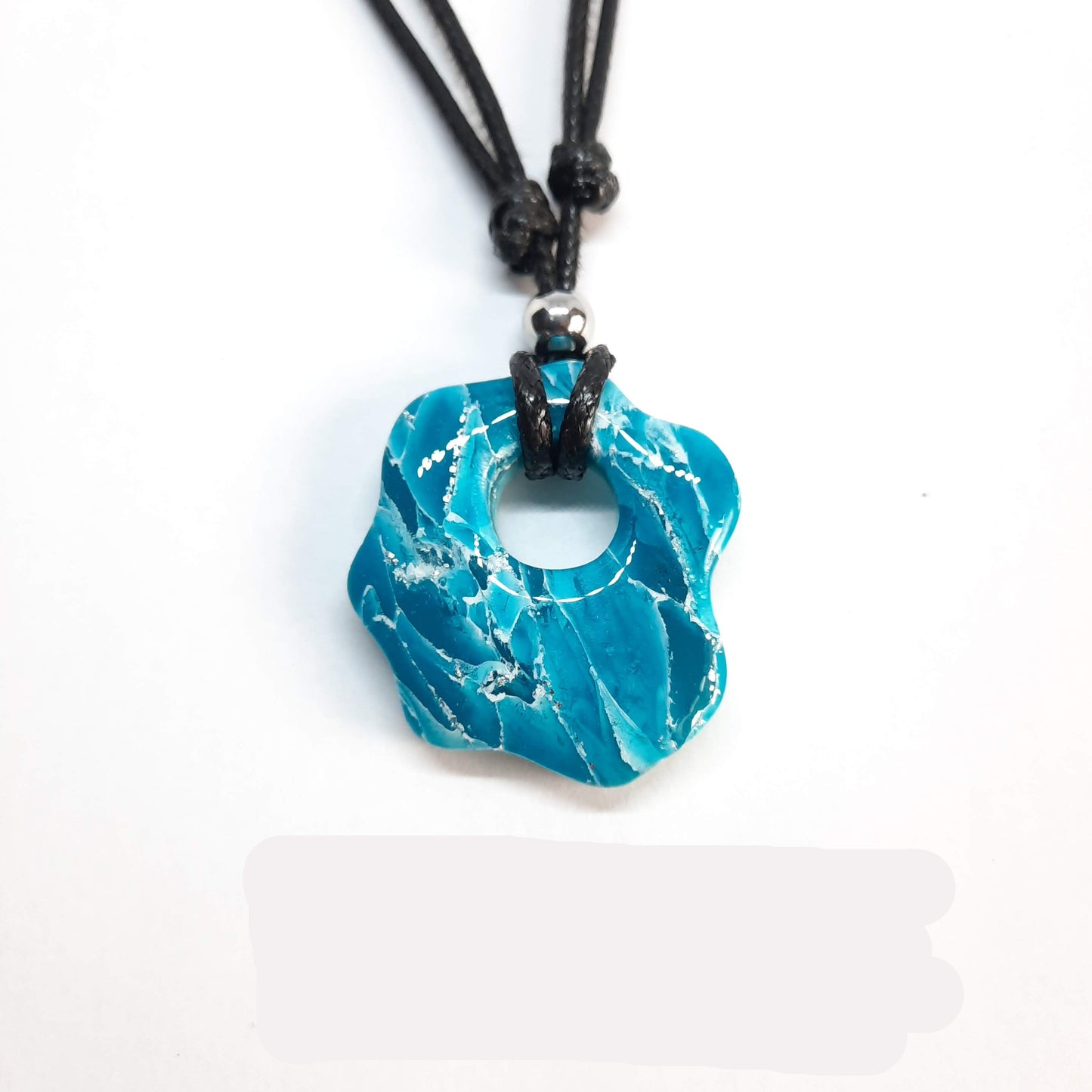 Gargantilla Con Colgante Nube Aguamarina