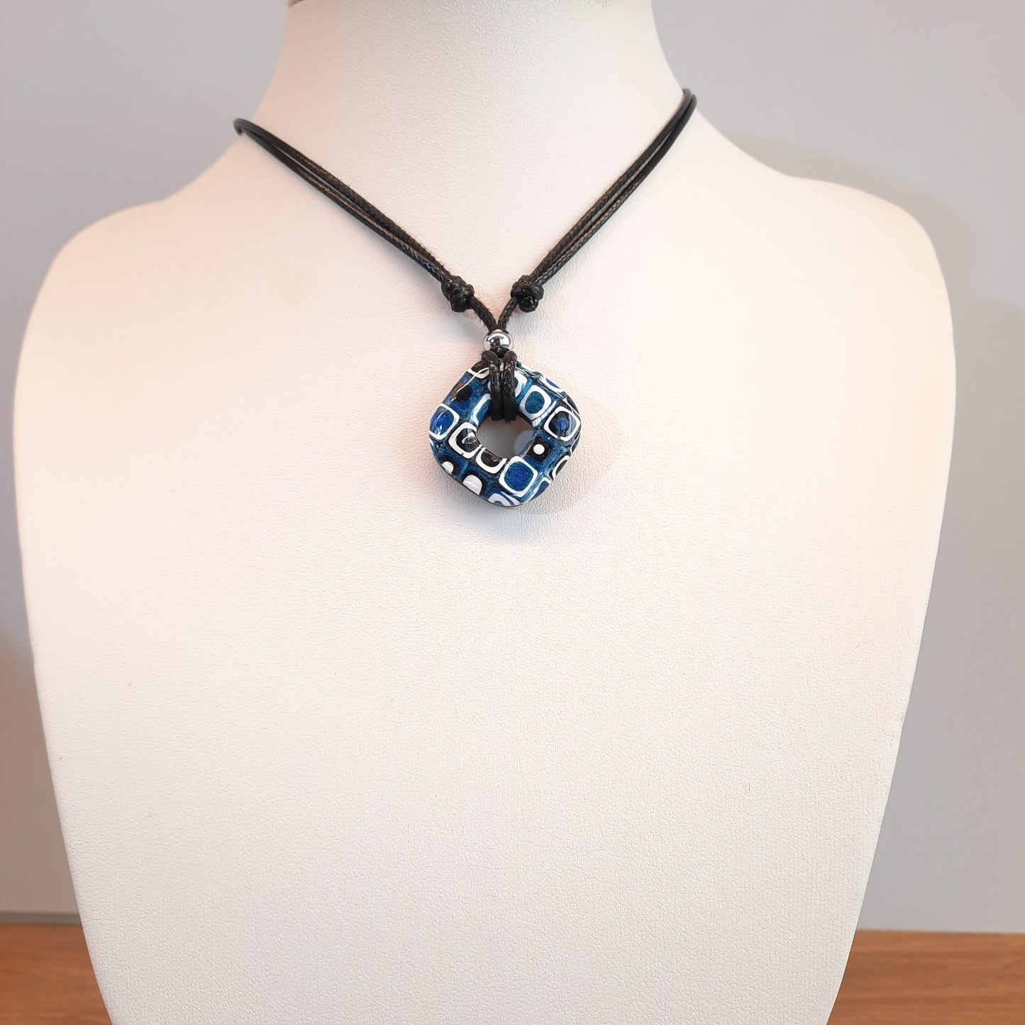 Gargantilla Con Colgante Valencia Pasión Azul