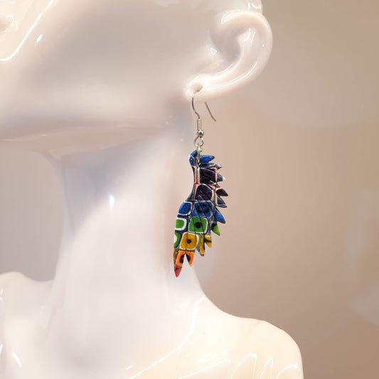 Pendientes Alas Grandes Arcoíris