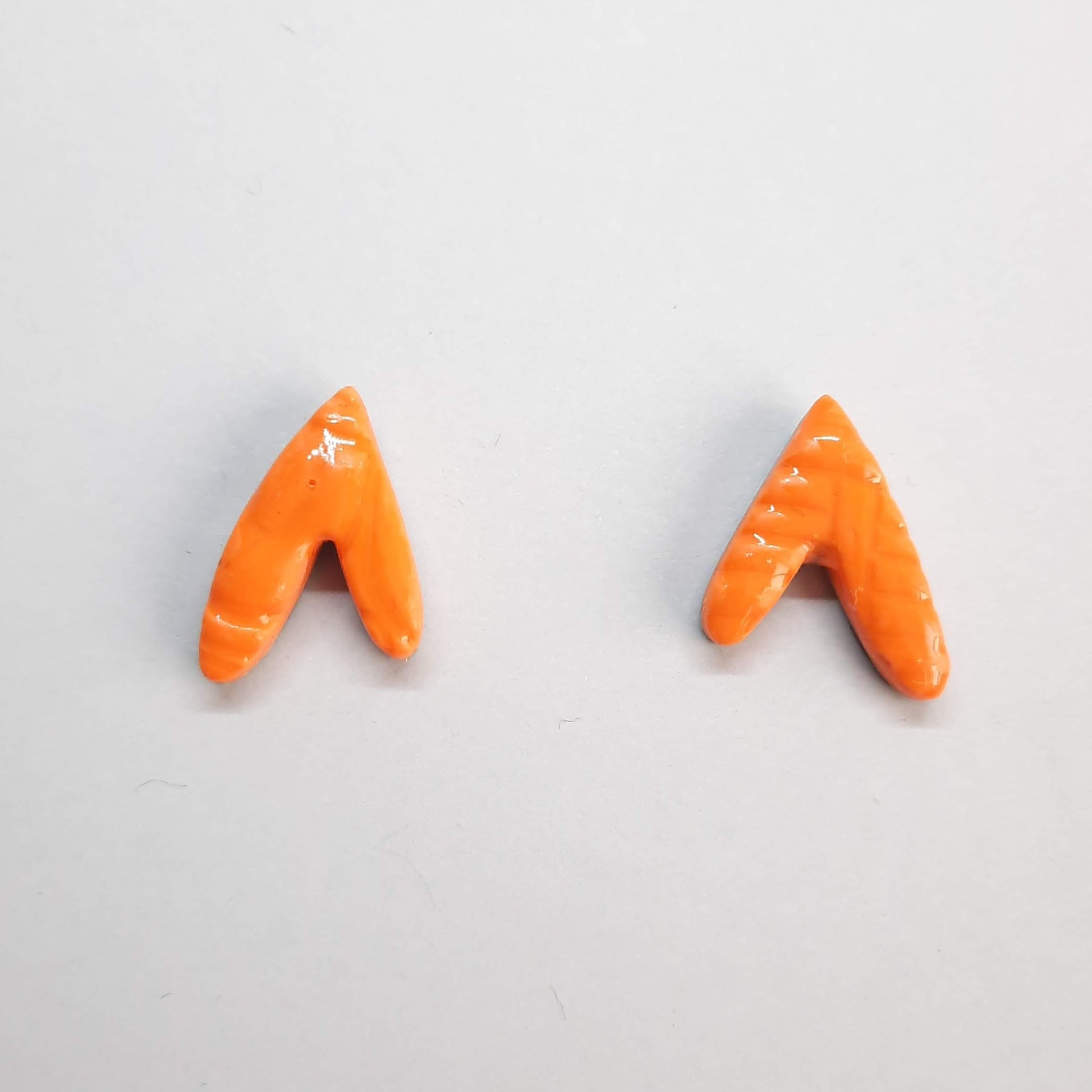 Pendientes Botón Fantasía Naranja