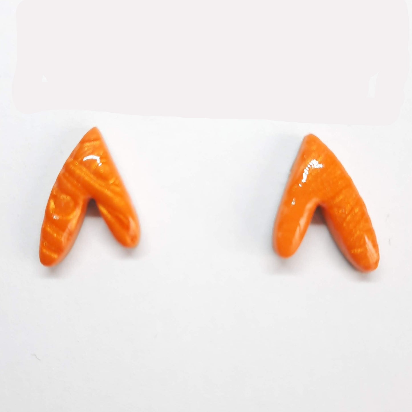 Pendientes Botón Fantasía Naranja