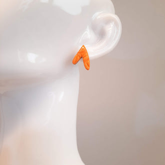 Pendientes Botón Fantasía Naranja