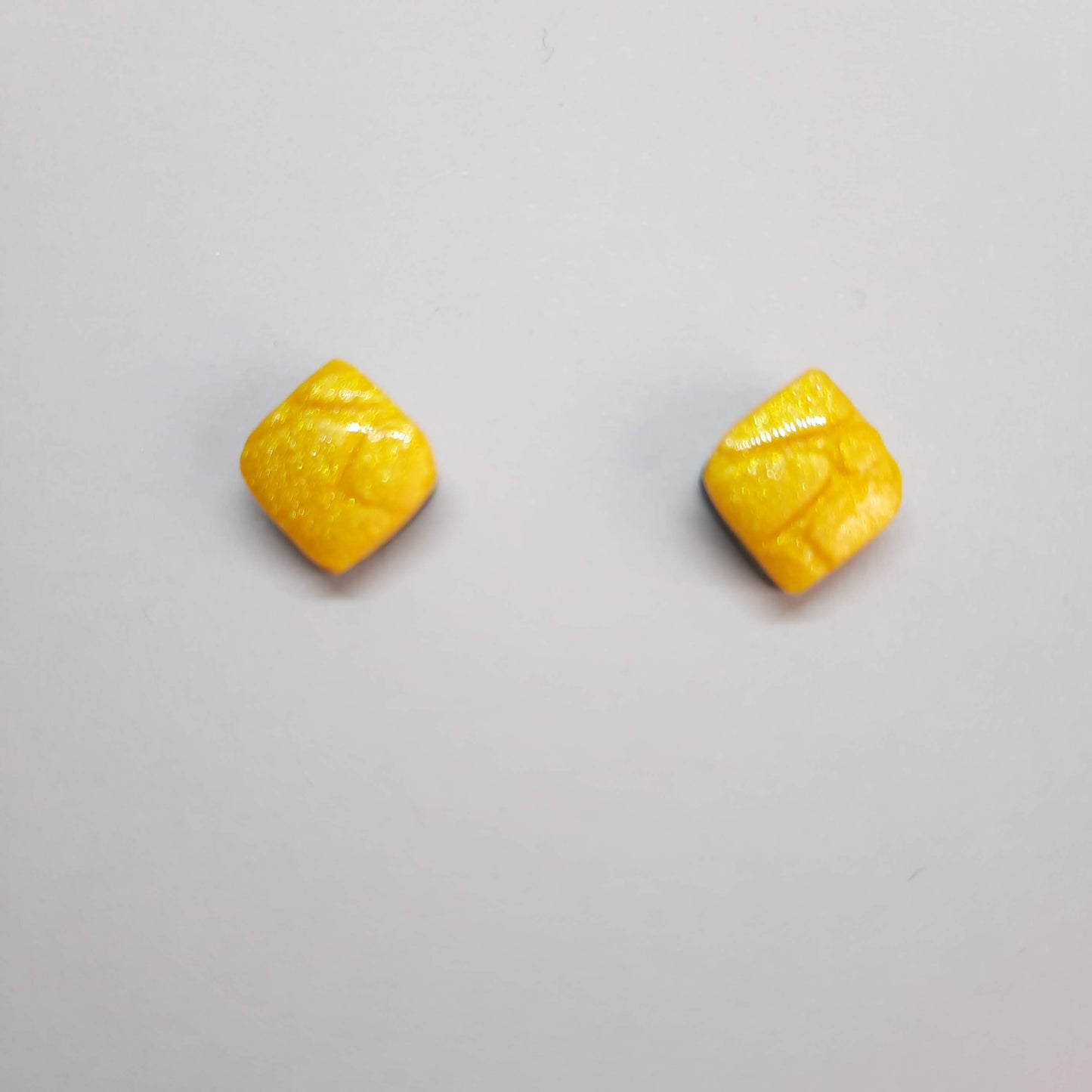 Pendientes Botón India Amarillos