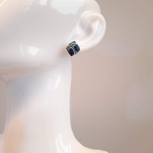 Pendientes Botón India Arcoíris