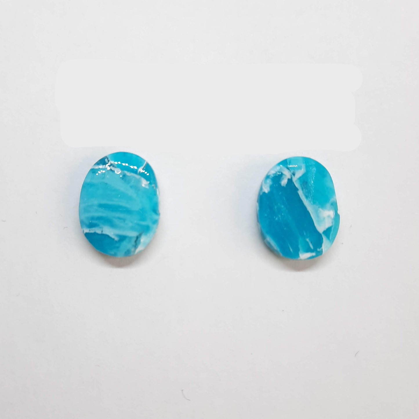Pendientes Botón Mimosa Aguamarina
