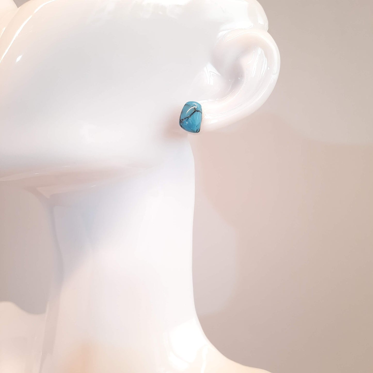 Pendientes Botón Toledo Turquesa