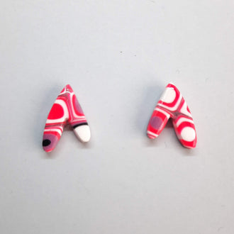Pendientes De Botón Fantasía Rosa Verano