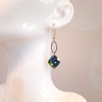 Pendientes India Medianos Arcoíris con Ganchos