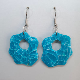 Pendientes Nube Aguamarina