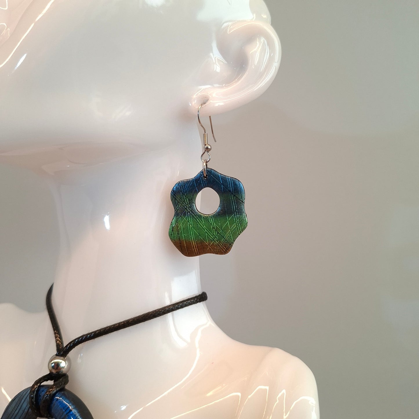Pendientes Nube Labradorita