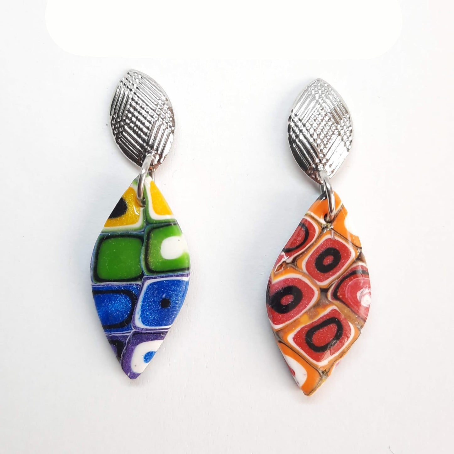 Pendientes Sevilla Arcoíris con Base Acero