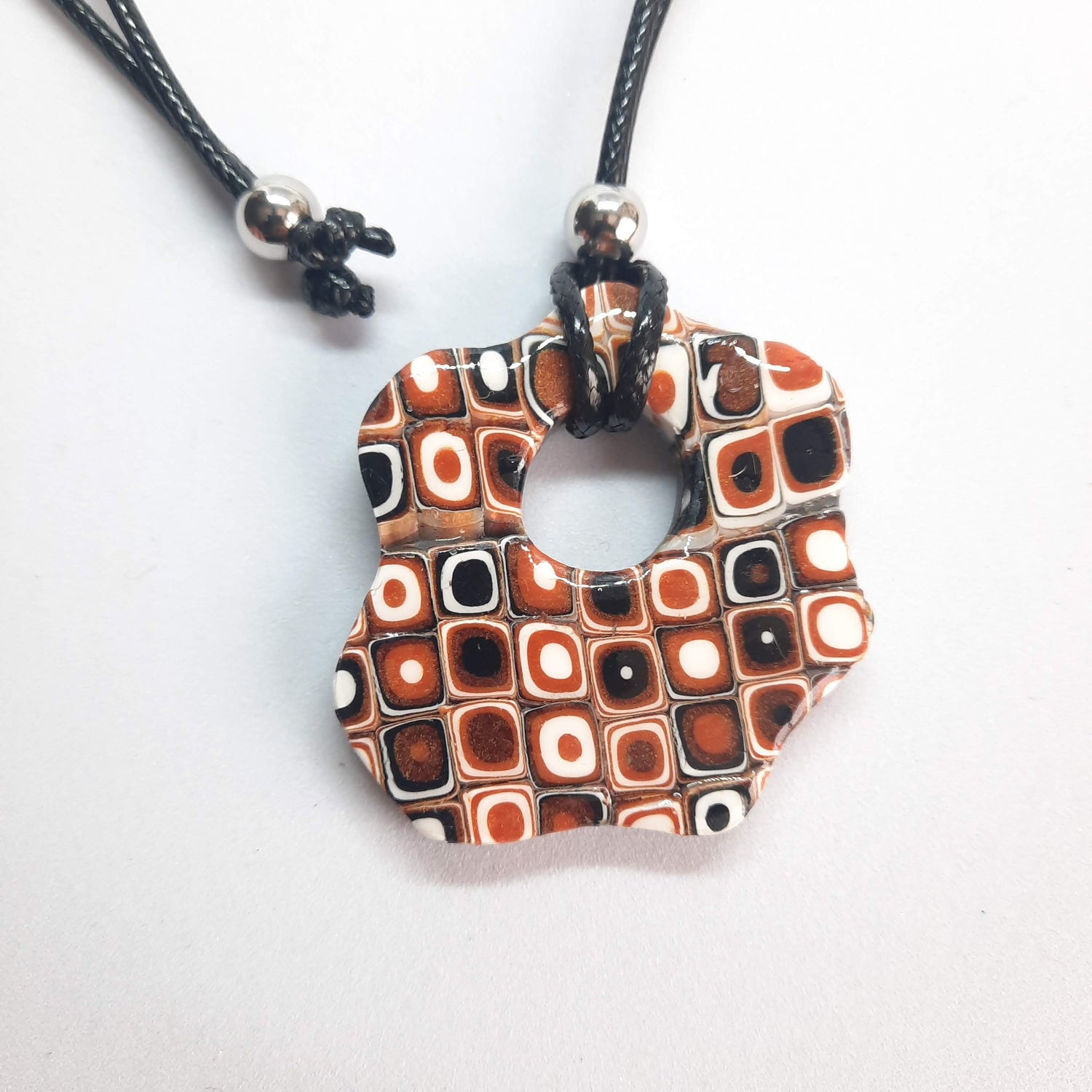 ikigaiart - bisuteria - coleccion - naranja - negro