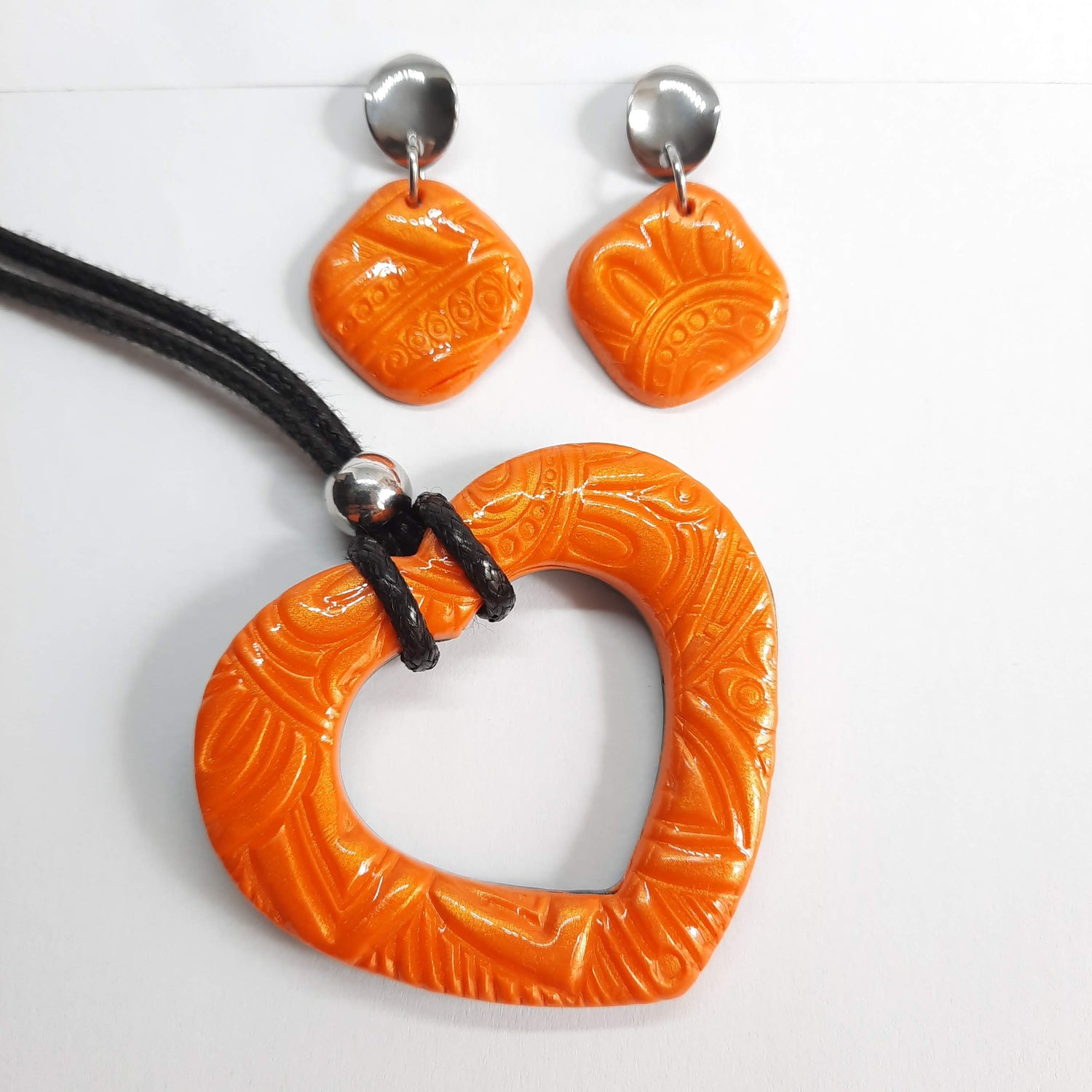 ikigaiart - bisuteria - coleccion - naranja