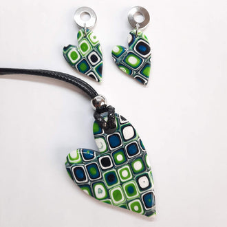 Ikigai Art Bisutería - Colección Mosaico Verde