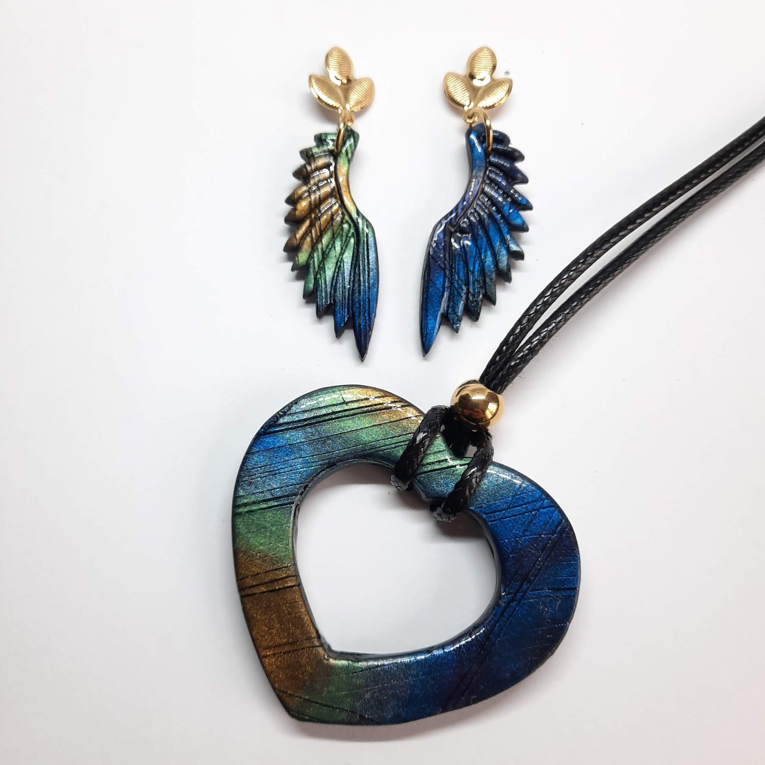 ikigaiart - bisuteria - coleccion - labradorita - azul