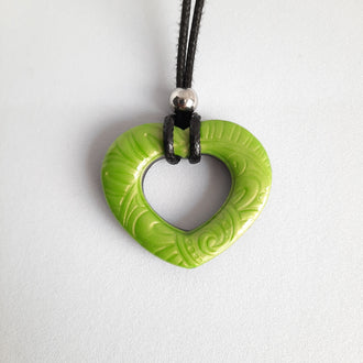 Colgante Corazón Verde