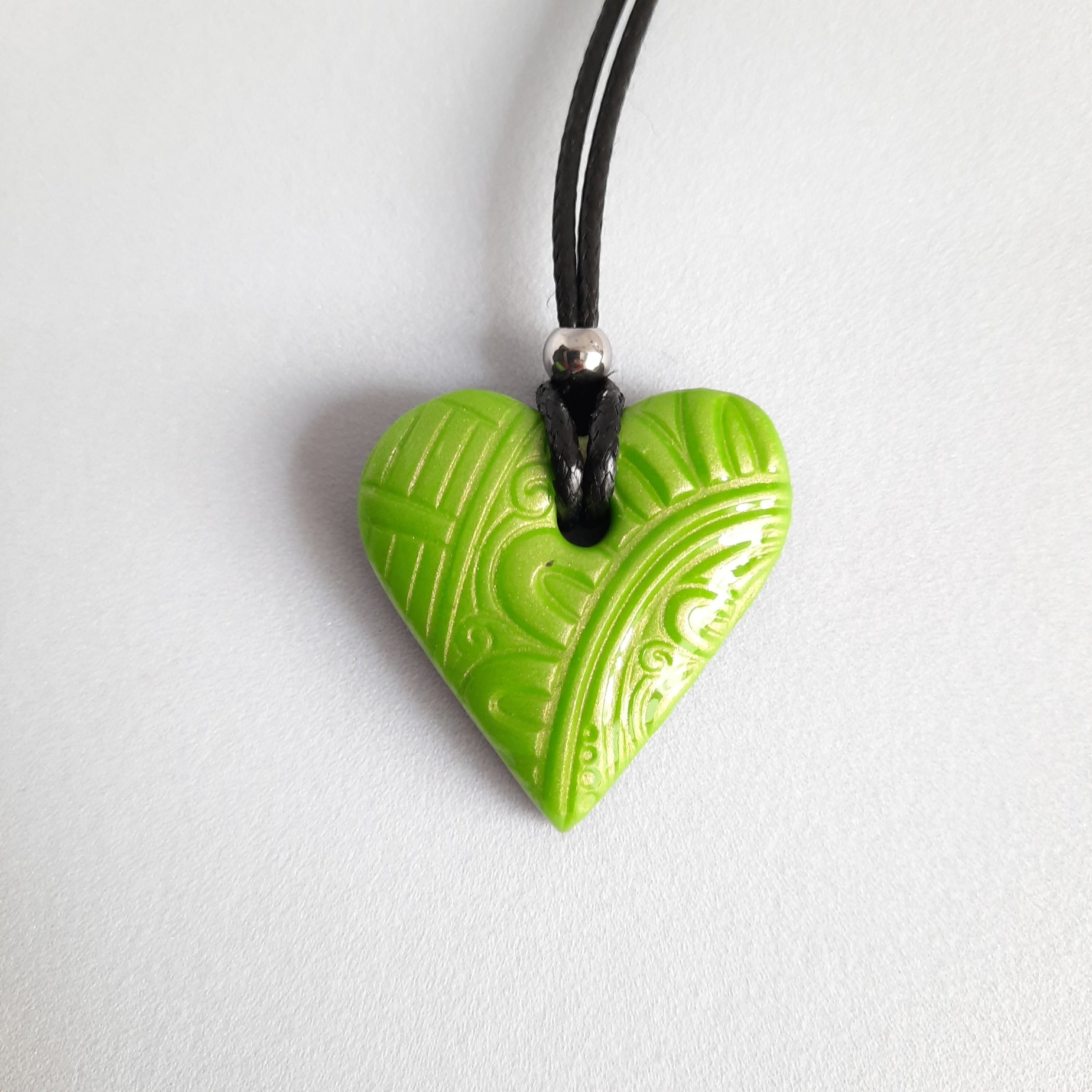 Colgante Corazón Verde Pequeño