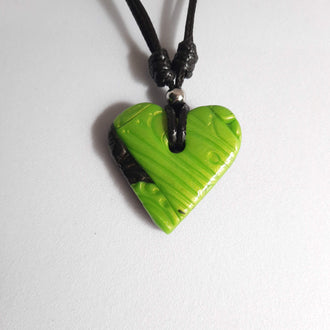 Colgante Corazón Verde Pequeño