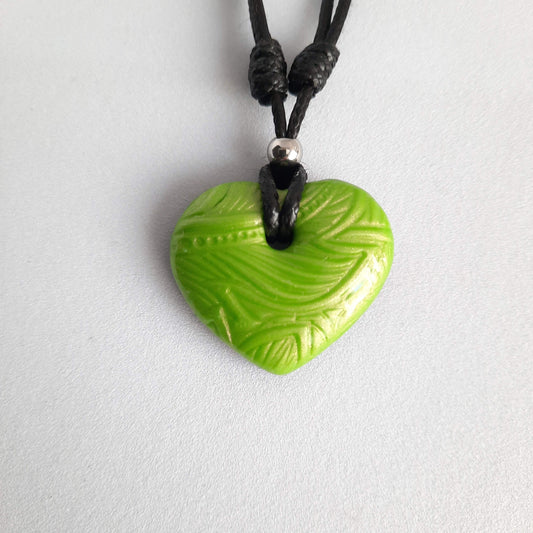 Colgante Corazón Verde Pequeño