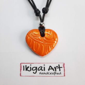 Colgante Corazón Pequeño Naranja