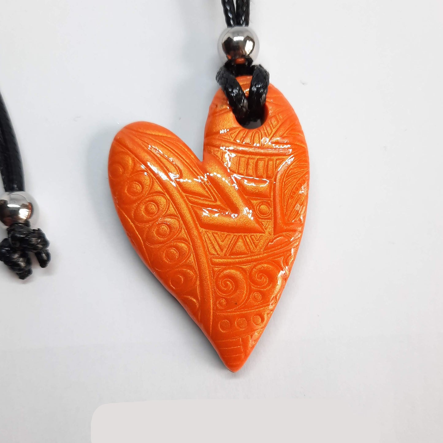 Colgante Corazón Mediano Naranja