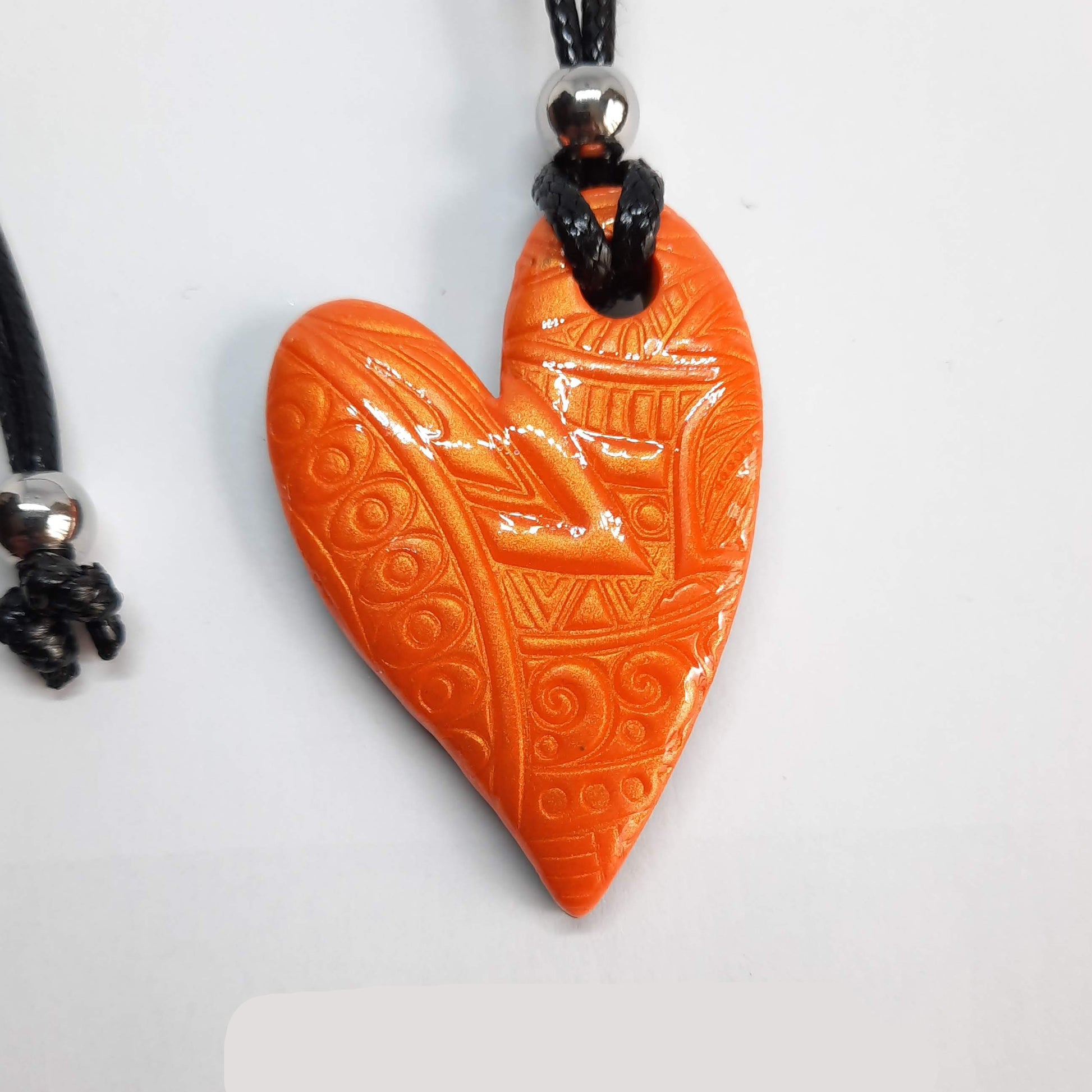 Colgante Corazón Mediano Naranja