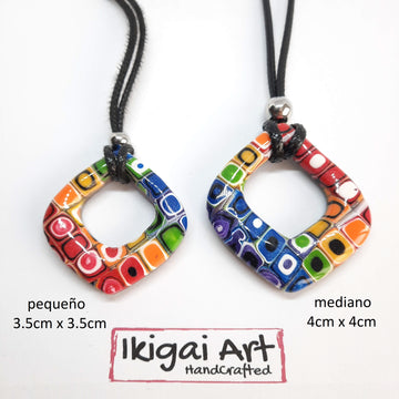 Colgante Abanico Arcoíris - Ikigai Art