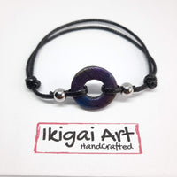 Pulsera Redonda Labradorita Violeta