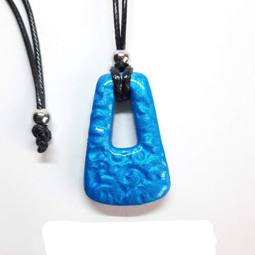 Colgante Trapecio Pequeño Azul