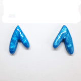 Pendientes Botón Fantasy Azul