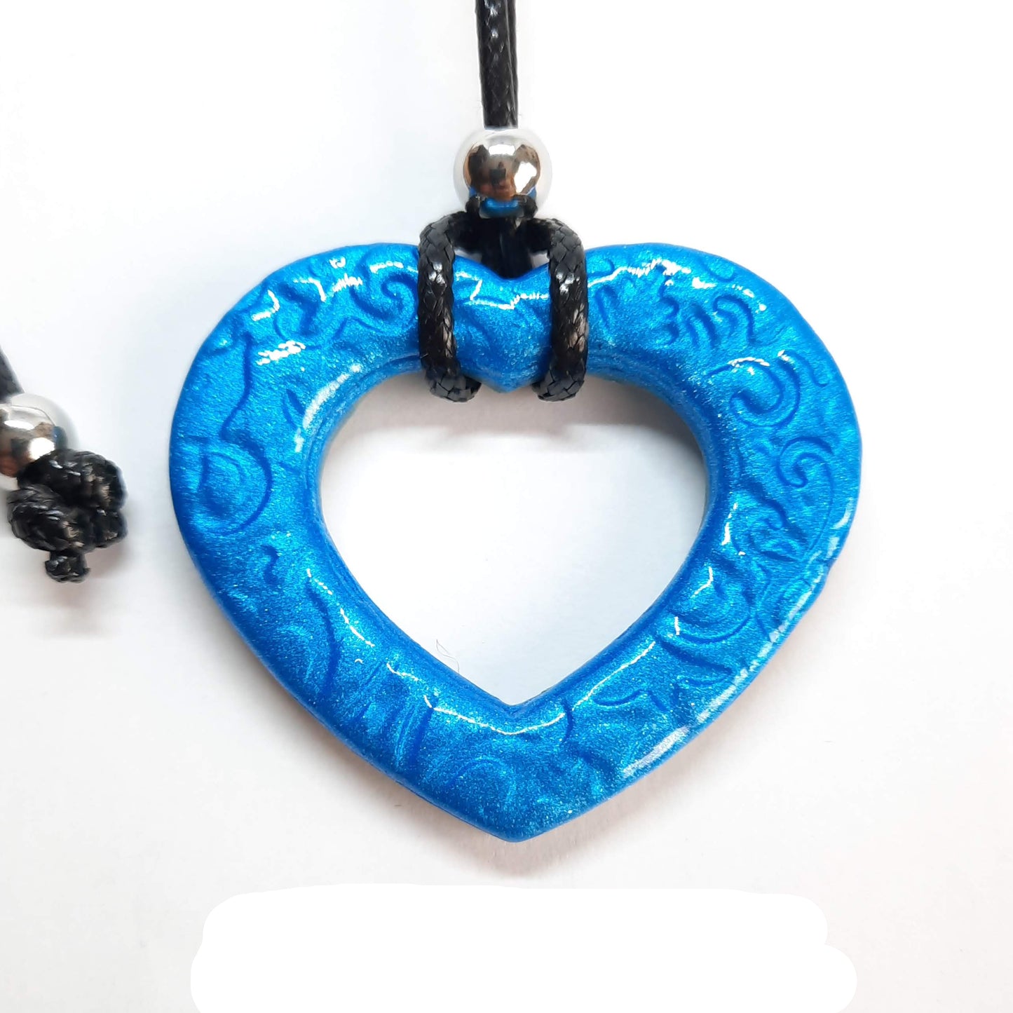Colgante Corazón Grande Azul