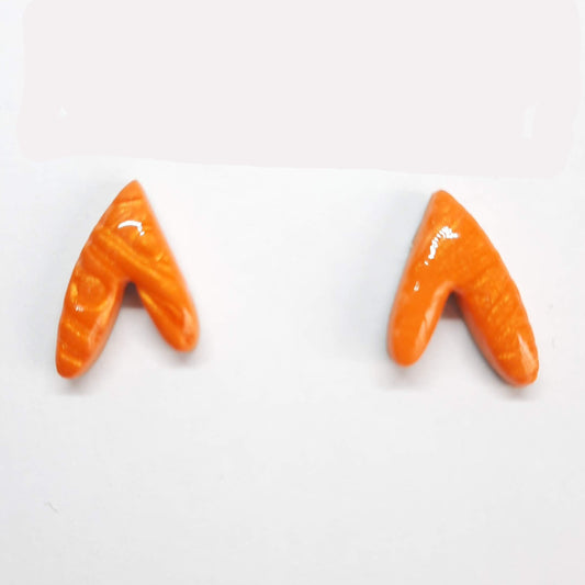 Pendientes Botón Fantasy Naranja