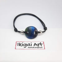 Pulsera Redonda Pequeña Labradorita Azul