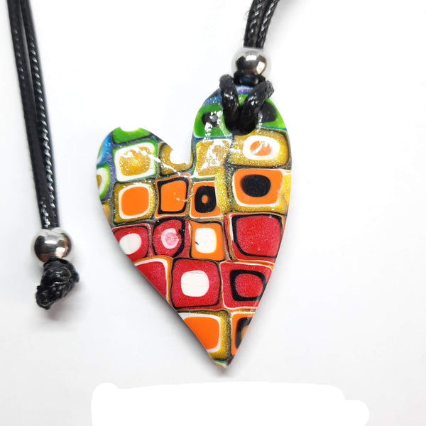 Colgante Corazón Mediano Arcoíris