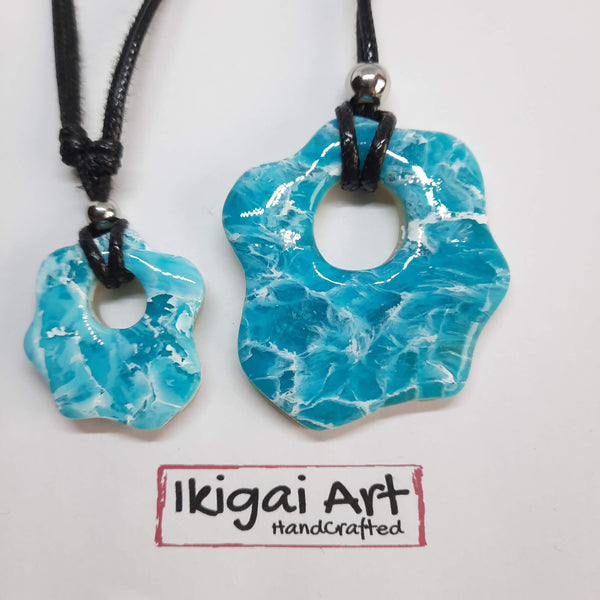 Colgante Nube Aguamarina