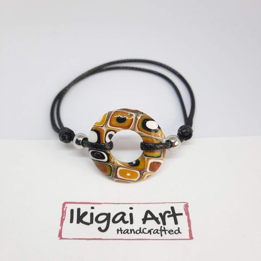 Pulsera Donut Pequeña Amarillo Antiguo