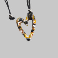 Colgante Corazón Pequeño Amarillo Antiguo