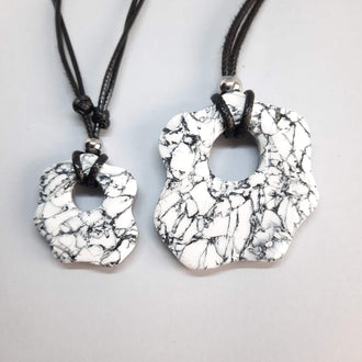 Colgante Nube Blanco Mármol