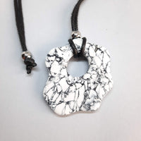 Colgante Fantasy Mediano Blanco Mármol