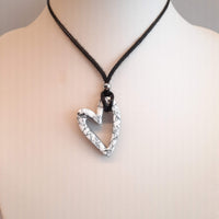 Colgante Corazón Pequeño Blanco Mármol