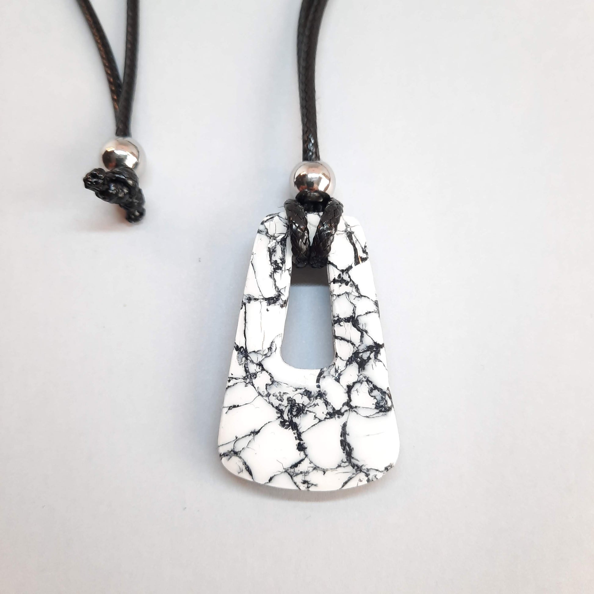 Colgante Trapecio Mediano Blanco Mármol