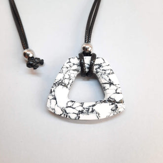 Colgante Trapecio Mediano Blanco Mármol