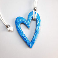 Colgante Corazón Grande Azul